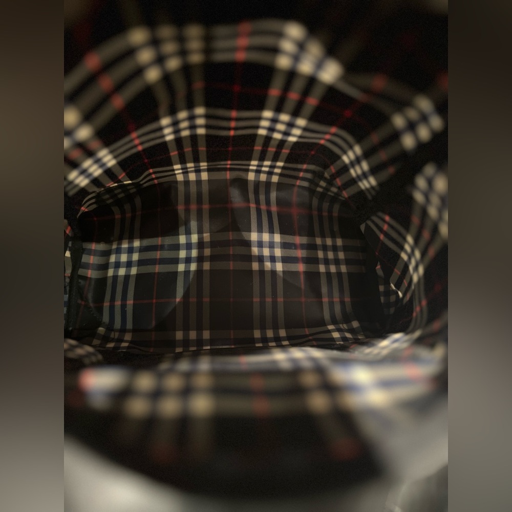 PreLoved Burberry Backpack Plaid Authentic Small Cute & Clean - Picture 6 of 7